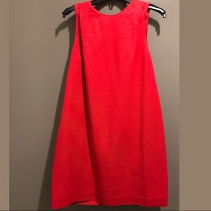 & other stories woven ottoman shift mini dress